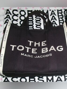 Marc Jacobs Black 'The Tote Bag' Canvas Duffel